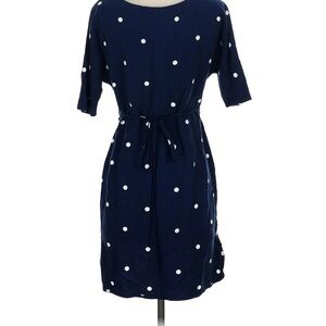 Boden Navy Dress with White Polka Dots